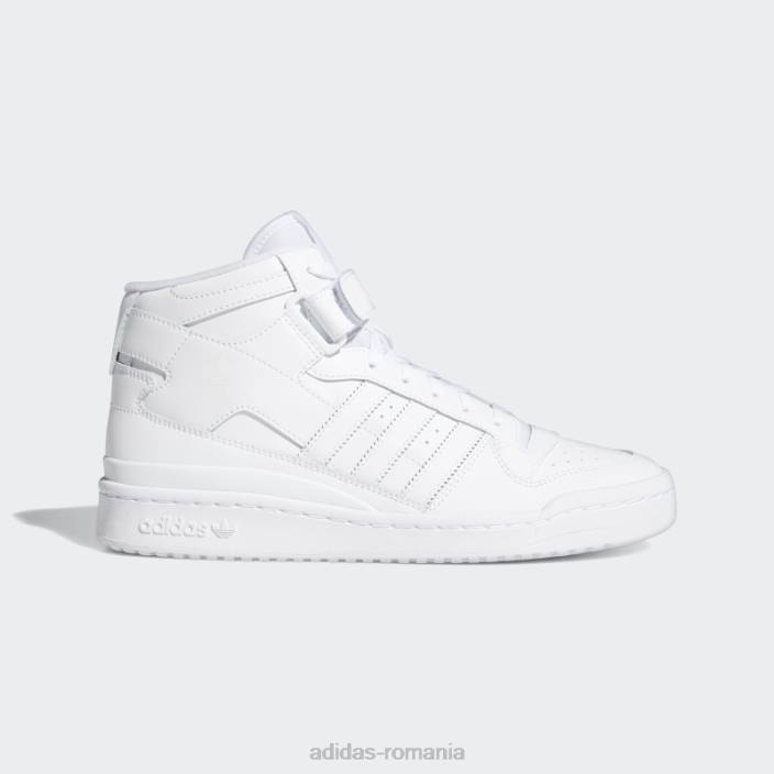 Adidas alb forum pantofi mijlocii moda unisex alb 2JBN3855