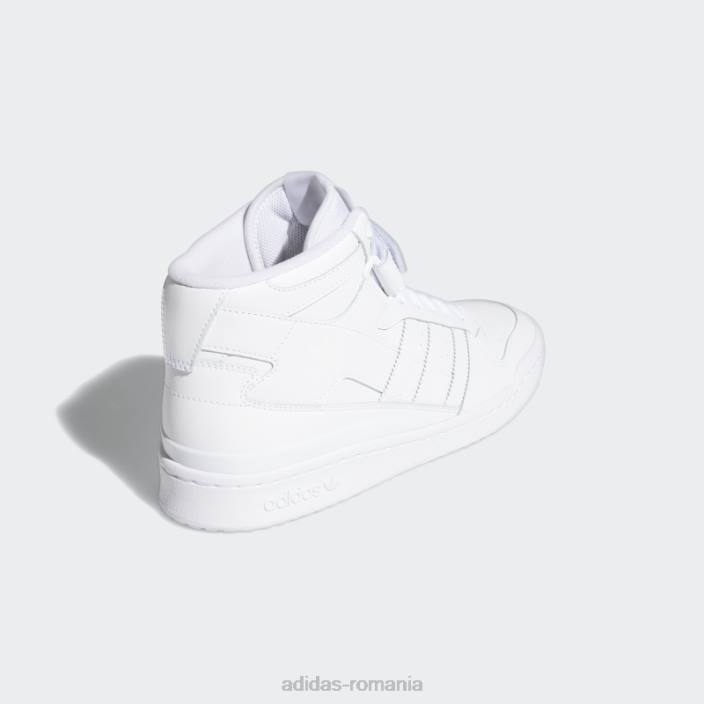 Adidas alb forum pantofi mijlocii moda unisex alb 2JBN3855
