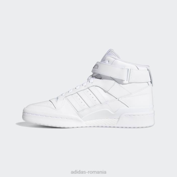 Adidas alb forum pantofi mijlocii moda unisex alb 2JBN3855