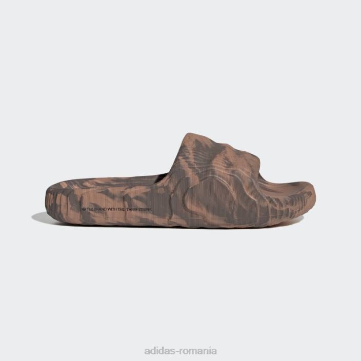 Adidas argilă adilette 22 diapozitive unisex lut/pământ/negru 2JBN12815