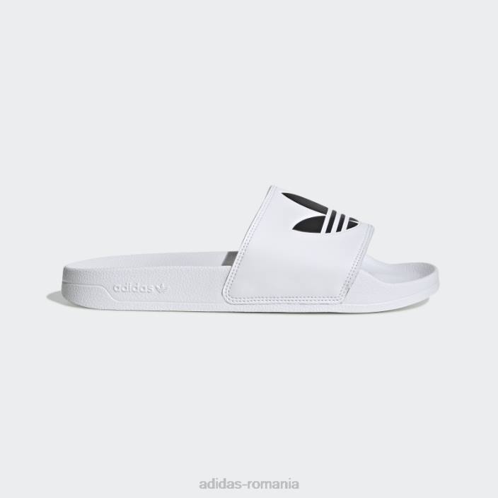 Adidas diapozitive albe adilette lite unisex alb negru 2JBN4006