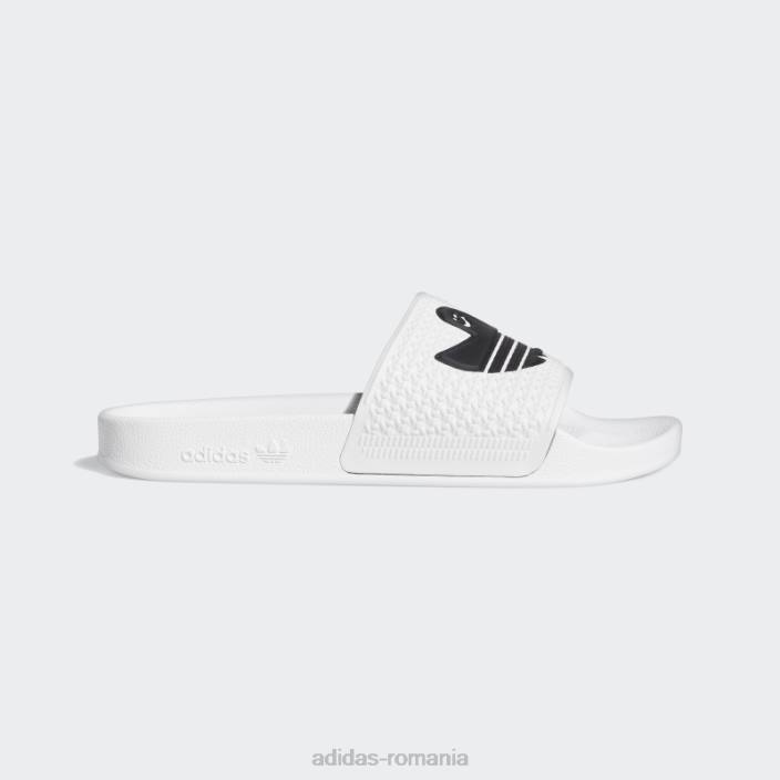 Adidas diapozitive shmoofoil adidas albe unisex alb negru 2JBN4494
