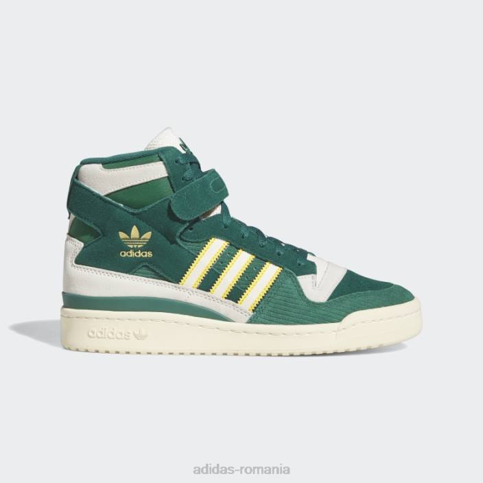 Adidas forum 84 hi pantofi verzi unisex verde/alb/auriu 2JBN12301