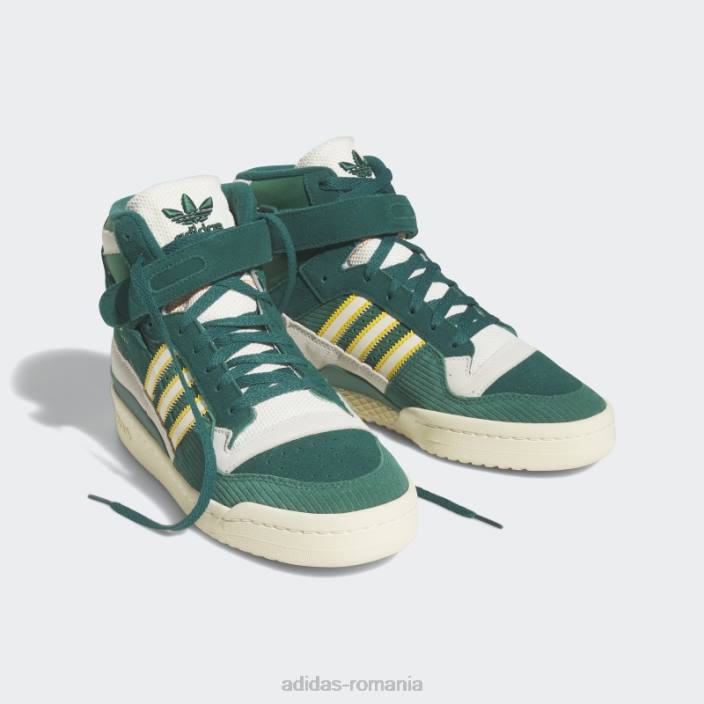 Adidas forum 84 hi pantofi verzi unisex verde/alb/auriu 2JBN12301
