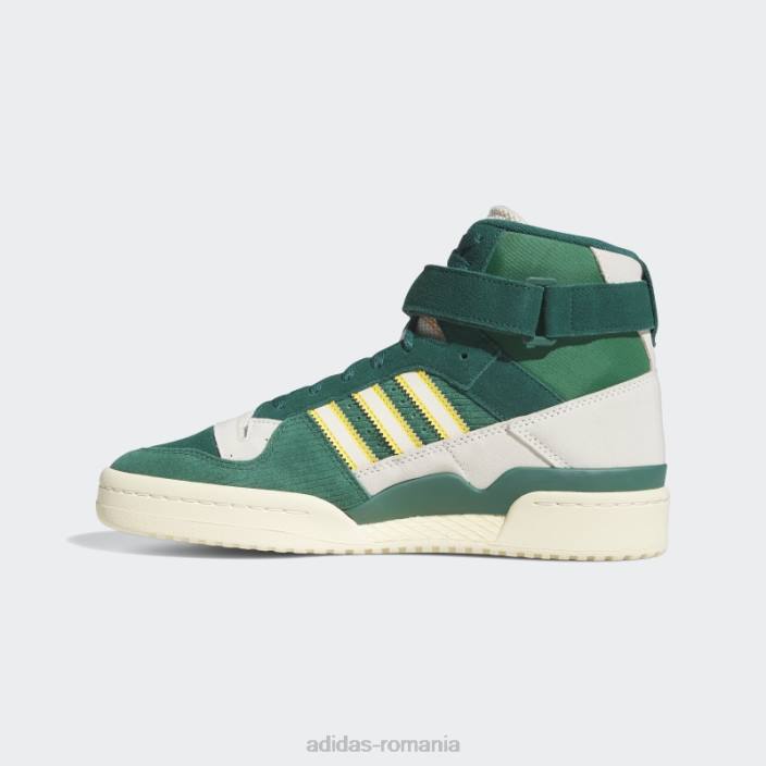 Adidas forum 84 hi pantofi verzi unisex verde/alb/auriu 2JBN12301