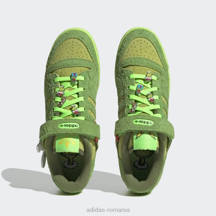 Adidas forum low the grinch pantofi furnizor culoare adidas unisex culoarea furnizorului/verde/rosu 2JBN4416