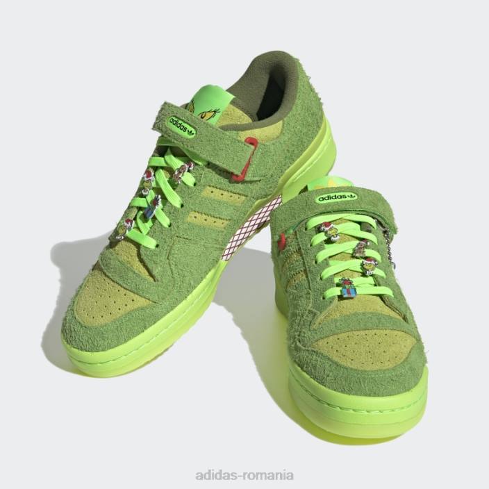 Adidas forum low the grinch pantofi furnizor culoare adidas unisex culoarea furnizorului/verde/rosu 2JBN4416