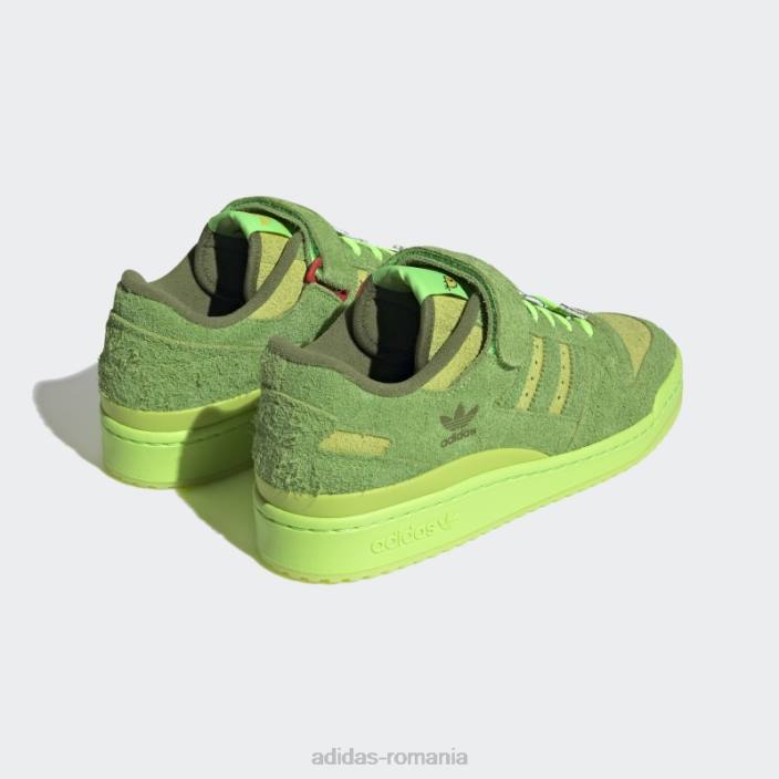 Adidas forum low the grinch pantofi furnizor culoare adidas unisex culoarea furnizorului/verde/rosu 2JBN4416