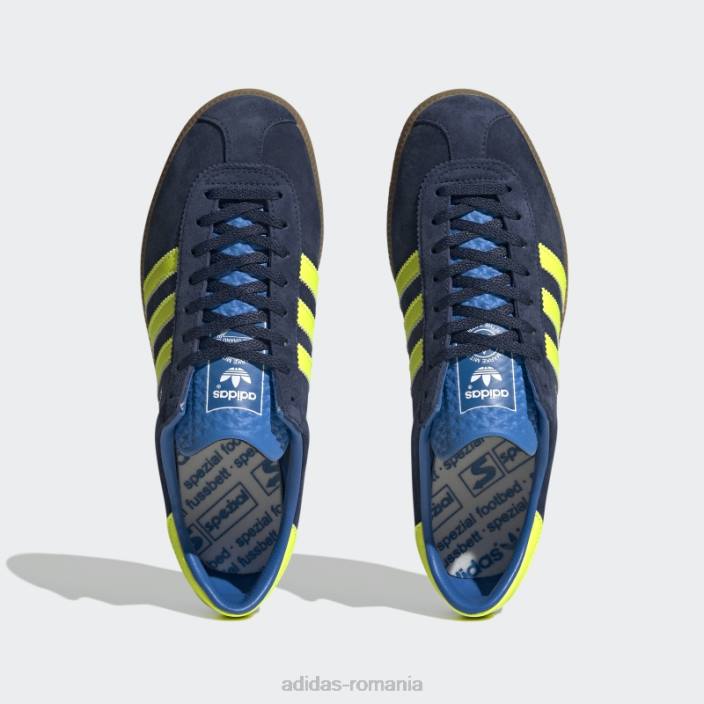 Adidas night indigo hochelaga spzl adidas unisex pasăre indigo de noapte/galben/albastru 2JBN333
