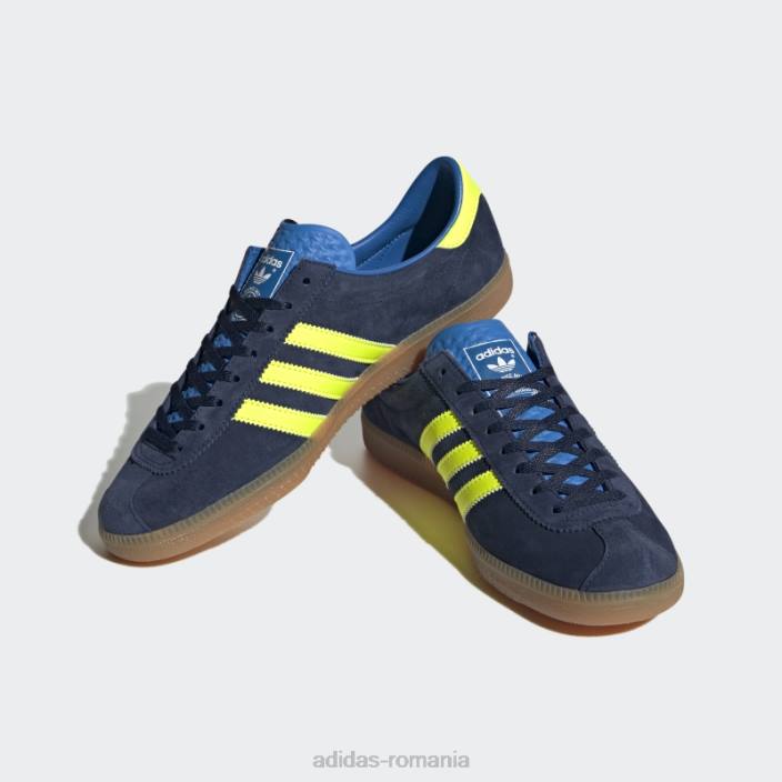 Adidas night indigo hochelaga spzl adidas unisex pasăre indigo de noapte/galben/albastru 2JBN333
