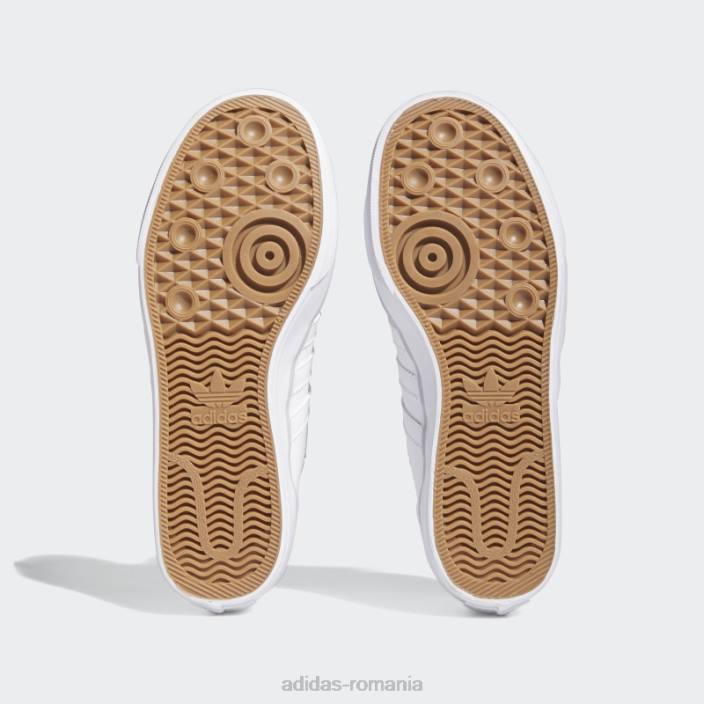 Adidas nizza low adv pantofi albi unisex alb/gri 2JBN4052