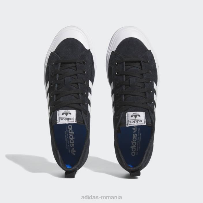 Adidas nizza low adv pantofi negri unisex alb negru 2JBN3950