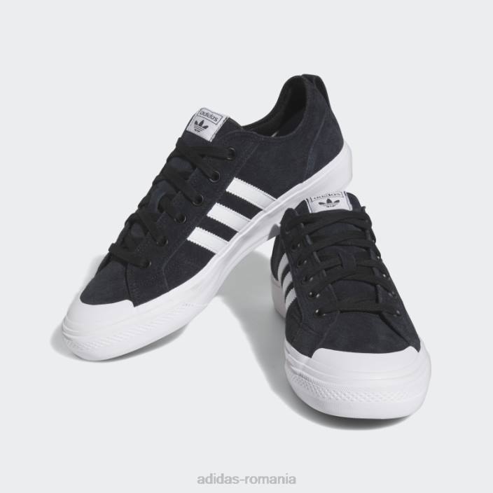 Adidas nizza low adv pantofi negri unisex alb negru 2JBN3950