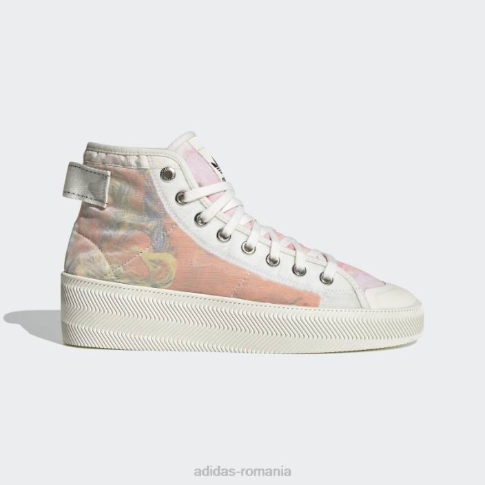 Adidas nizza parley hi pantofi albi adidas unisex alb 2JBN480