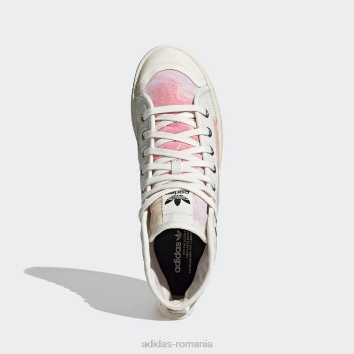 Adidas nizza parley hi pantofi albi adidas unisex alb 2JBN480