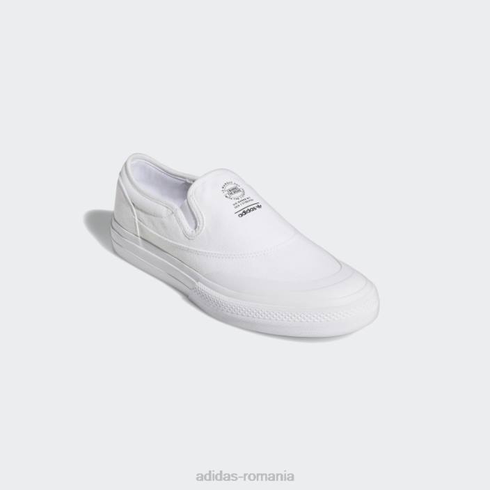 Adidas nizza rf pantofi albi unisex alb negru 2JBN4592