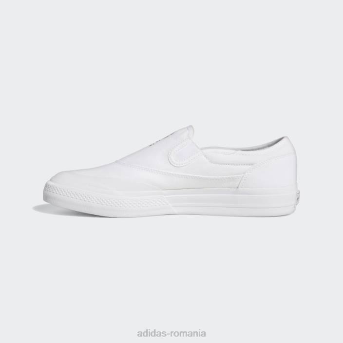 Adidas nizza rf pantofi albi unisex alb negru 2JBN4592