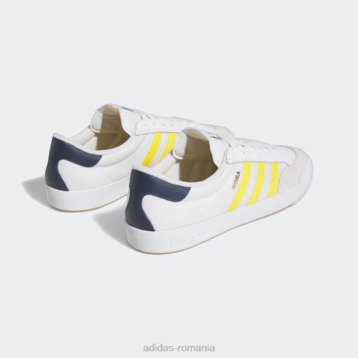 Adidas nora pantofi aurii unisex alb/auriu/marin 2JBN12811