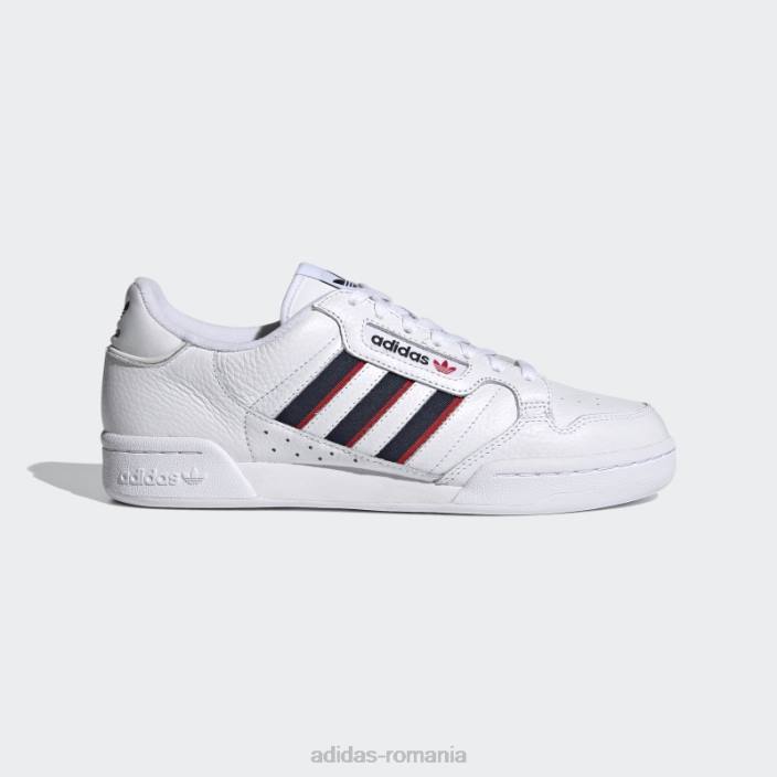Adidas pantofi adidas albi continental 80 dungi unisex alb/marinier/rosu 2JBN13017