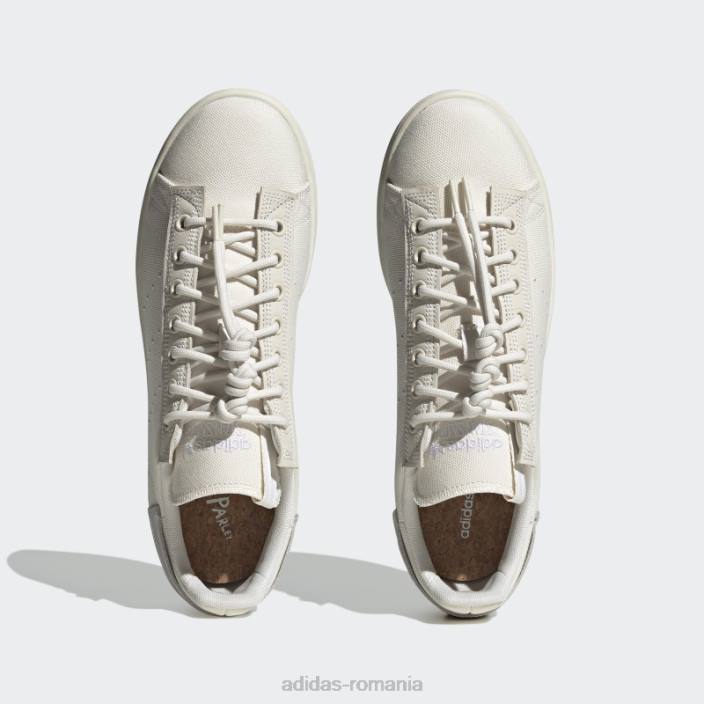 Adidas pantofi adidas parley stan smith albi unisex alb/gri liniuță 2JBN12813