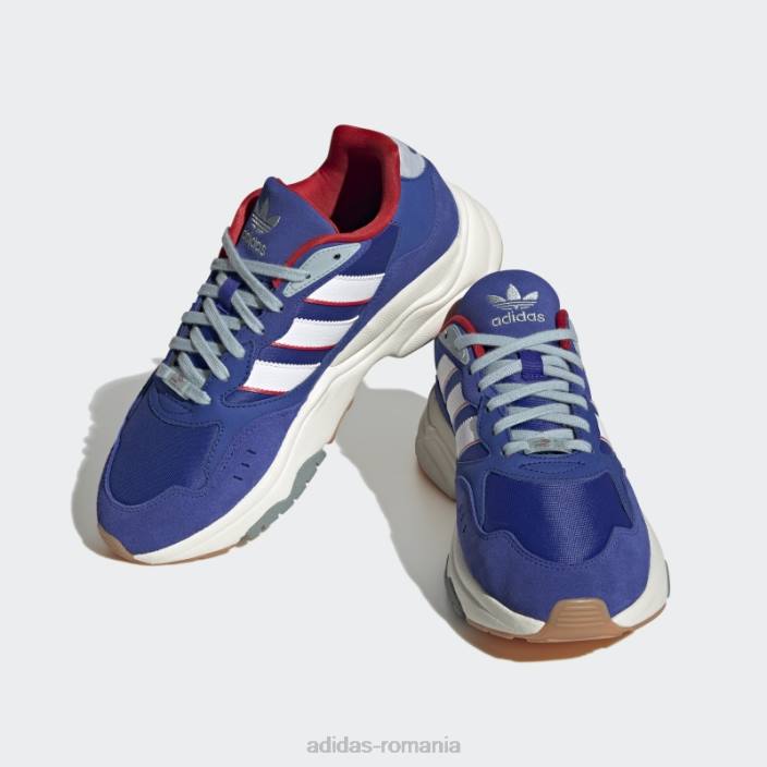 Adidas pantofi albaștri retropy f90 unisex albastru/alb/stacojiu 2JBN12700