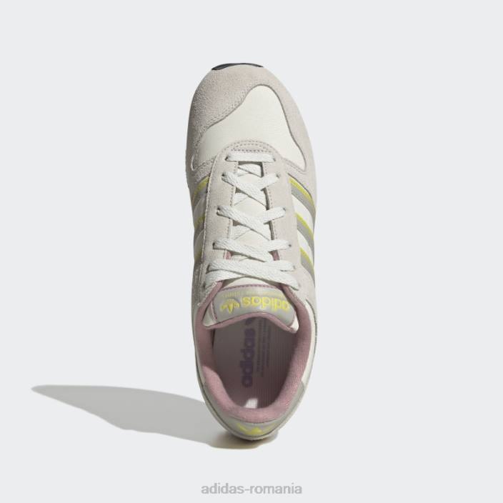 Adidas pantofi albi de mers pentru curse unisex alb/gri metal 2JBN12911