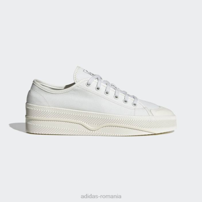 Adidas pantofi albi nizza 2 adidas unisex alb 2JBN12777