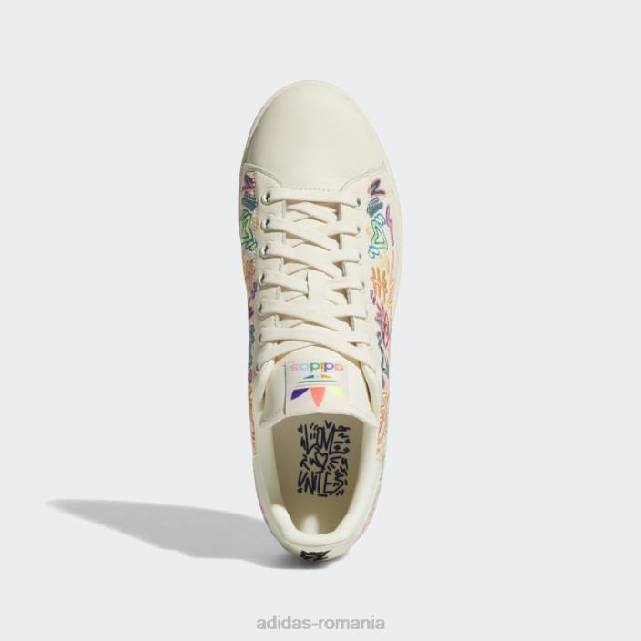 Adidas pantofi albi stan smith pride adidas unisex alb 2JBN4521