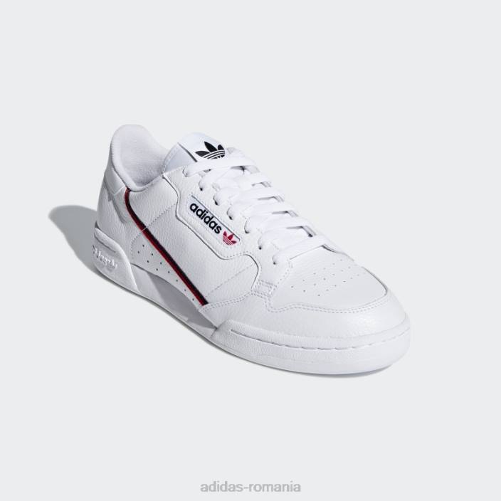 Adidas pantofi continental 80 bleumarin unisex alb/stacojiu/marin 2JBN6