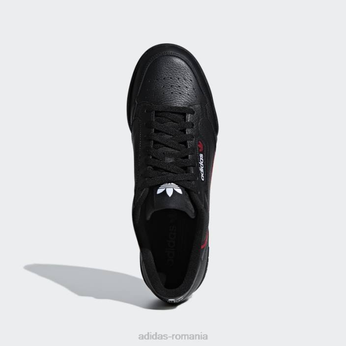 Adidas pantofi continental 80 negri unisex negru / stacojiu / bleumarin 2JBN12386