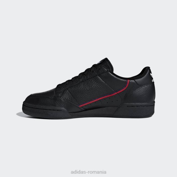 Adidas pantofi continental 80 negri unisex negru / stacojiu / bleumarin 2JBN12386