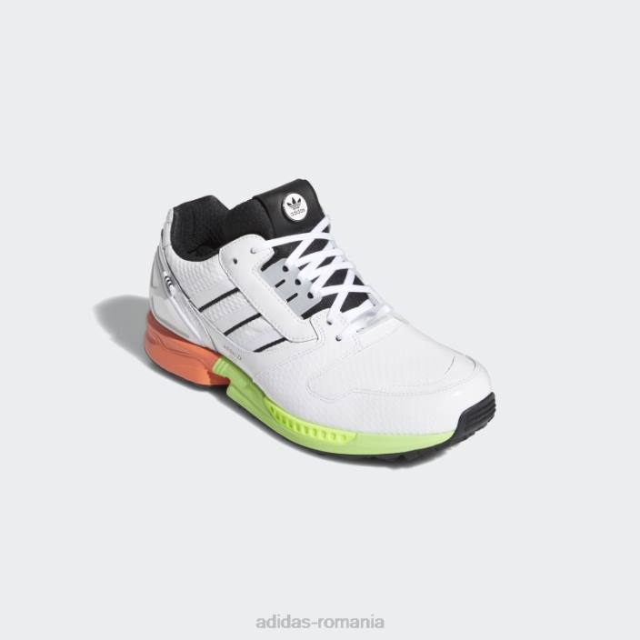 Adidas pantofi de golf zx 8000 alb unisex alb negru 2JBN740