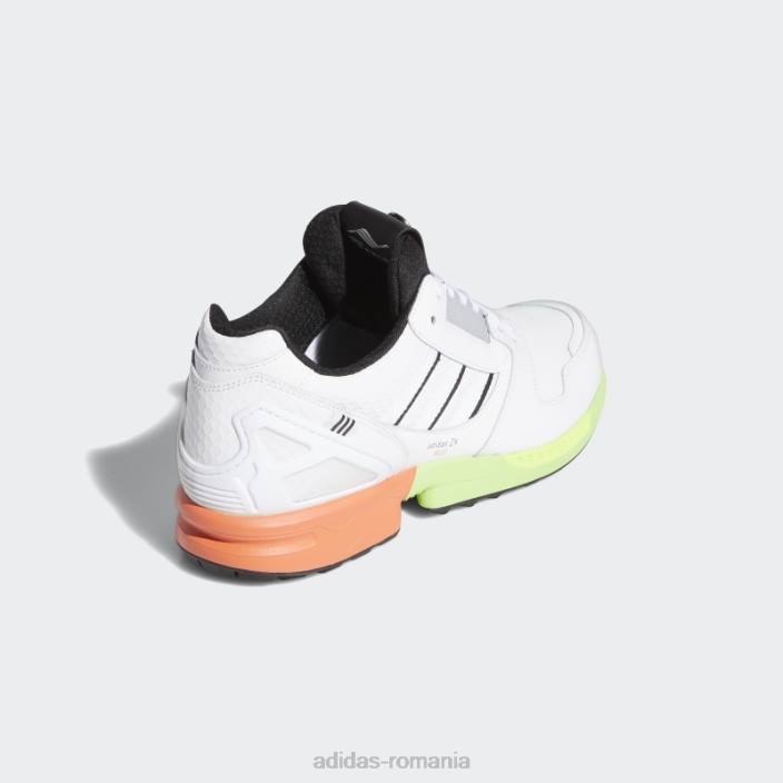 Adidas pantofi de golf zx 8000 alb unisex alb negru 2JBN740