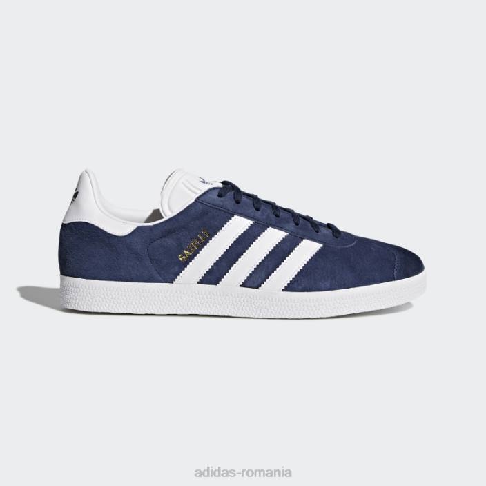 Adidas pantofi gazele bleumarin unisex bleumarin/alb/auriu metalic 2JBN3851