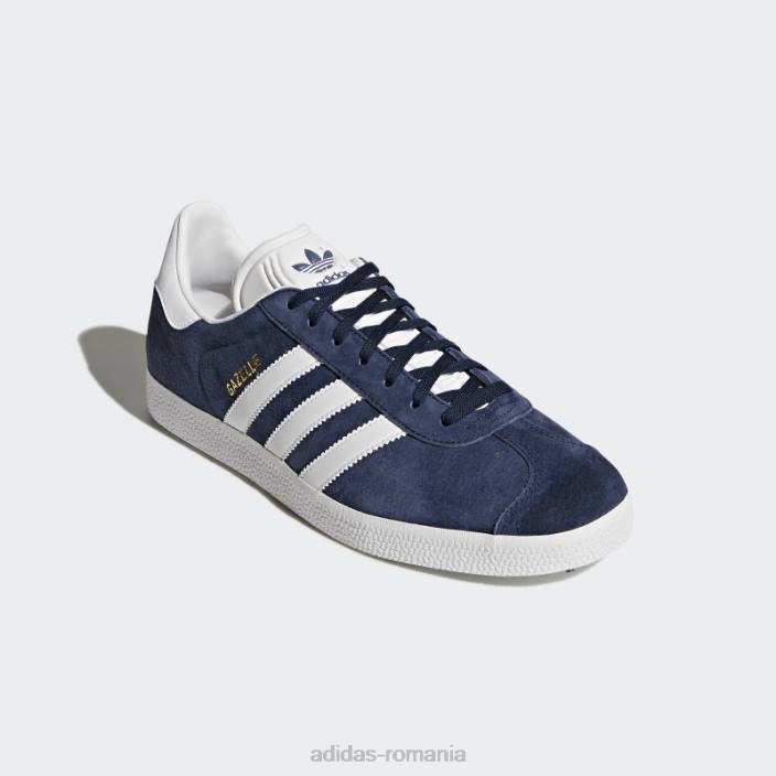 Adidas pantofi gazele bleumarin unisex bleumarin/alb/auriu metalic 2JBN3851