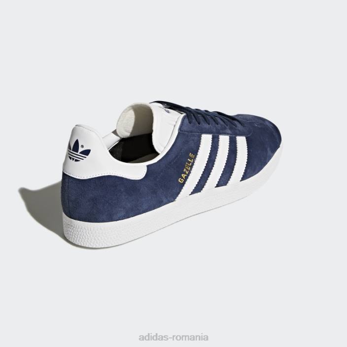Adidas pantofi gazele bleumarin unisex bleumarin/alb/auriu metalic 2JBN3851