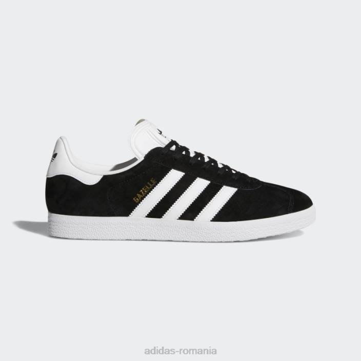 Adidas pantofi gazelle gold metalic unisex negru/alb/auriu metalic 2JBN3881