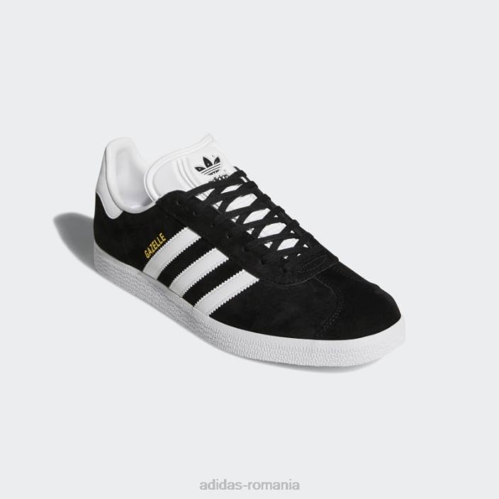 Adidas pantofi gazelle gold metalic unisex negru/alb/auriu metalic 2JBN3881