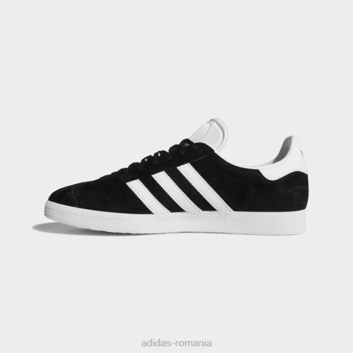 Adidas pantofi gazelle gold metalic unisex negru/alb/auriu metalic 2JBN3881