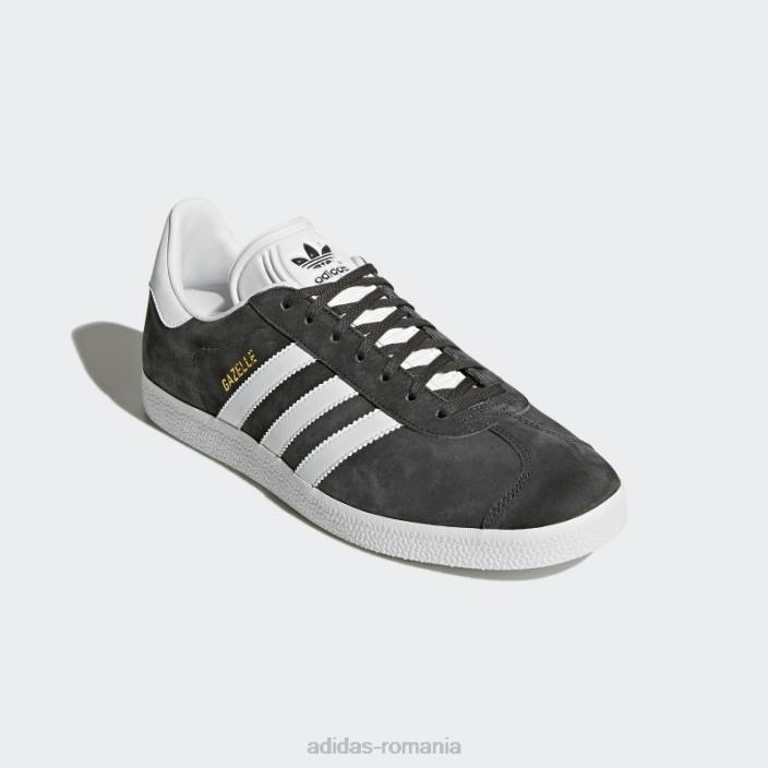 Adidas pantofi gazelle gri adidas unisex gri/alb/auriu metalic 2JBN4707