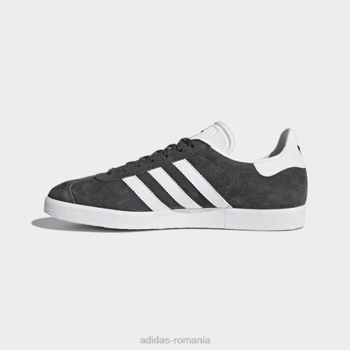 Adidas pantofi gazelle gri adidas unisex gri/alb/auriu metalic 2JBN4707