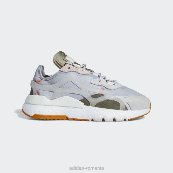 Adidas pantofi gri nite jogger unisex gri/alb/portocaliu 2JBN196