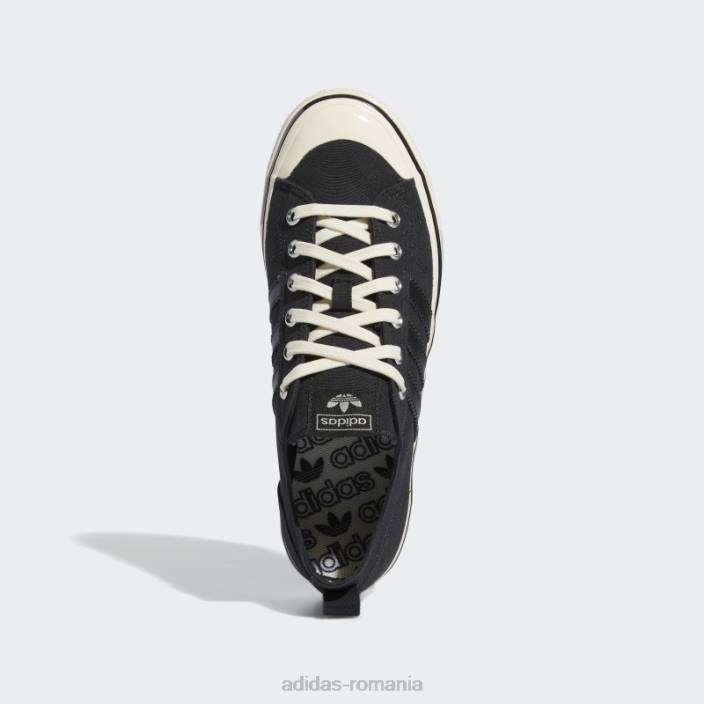 Adidas pantofi gum nizza rf 74 unisex negru/alb/gumă 2JBN12495
