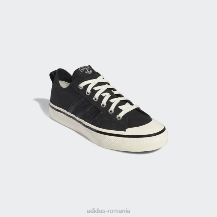 Adidas pantofi gum nizza rf 74 unisex negru/alb/gumă 2JBN12495
