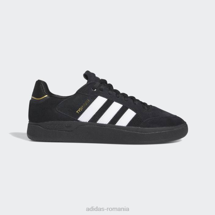 Adidas pantofi joase Tyshawn aurii metalici unisex negru/alb/auriu metalic 2JBN12424