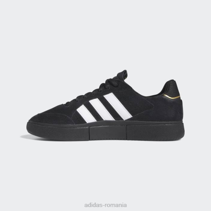 Adidas pantofi joase Tyshawn aurii metalici unisex negru/alb/auriu metalic 2JBN12424