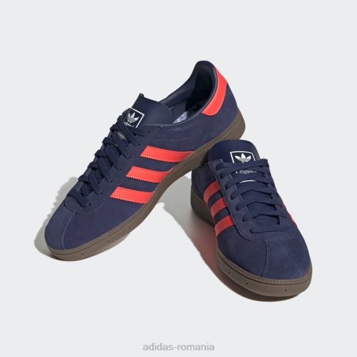 Adidas pantofi munchen albastru închis adidas unisex albastru închis/roșu/gumă 2JBN12183