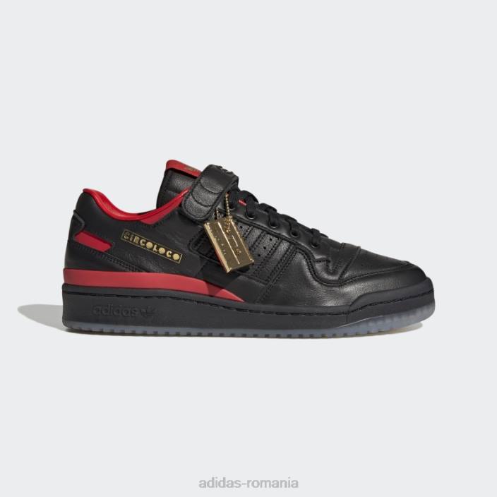 Adidas pantofi negri circoloco forum joasa unisex negru/rosu 2JBN377