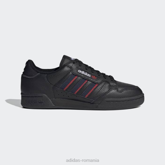 Adidas pantofi negri continental 80 dungi adidas unisex negru/marinier/rosu 2JBN12849