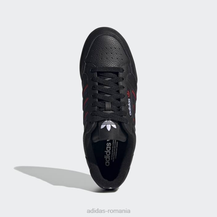 Adidas pantofi negri continental 80 dungi adidas unisex negru/marinier/rosu 2JBN12849
